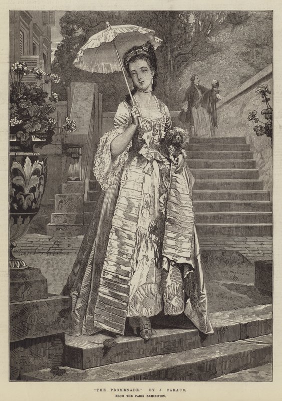 De Promenade, van de Parijse Tentoonstelling door Joseph Caraud