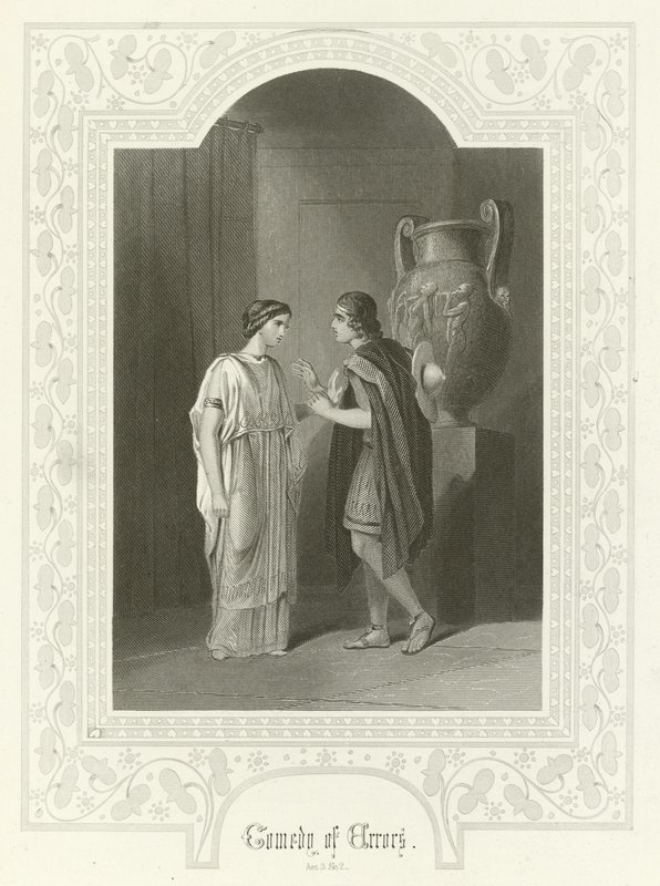 Komedie van fouten, Act III, scene ii door Joseph Kenny Meadows
