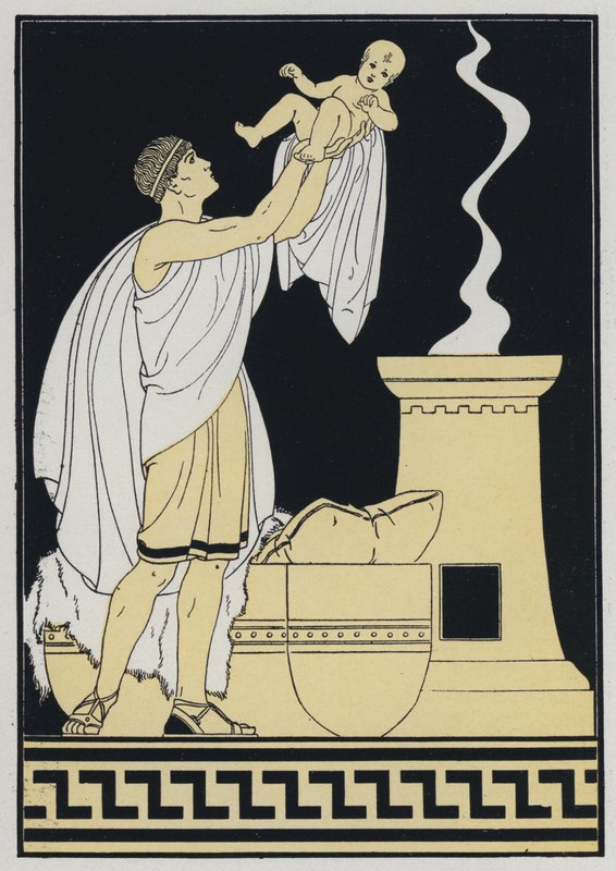 Servius wordt vader en patroon door Joseph Kuhn Regnier