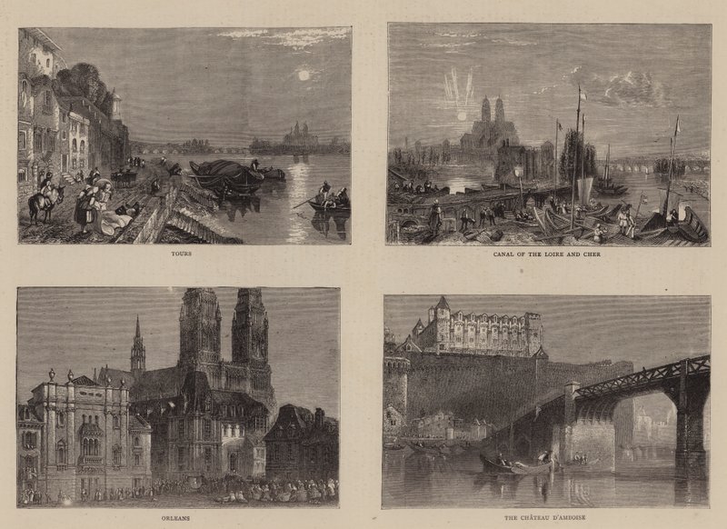 Schetsen aan de Loire door Joseph Mallord William Turner