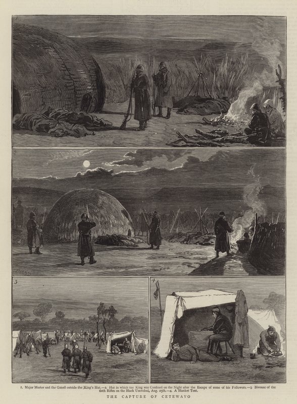 De gevangenneming van Cetewayo door Joseph Nash