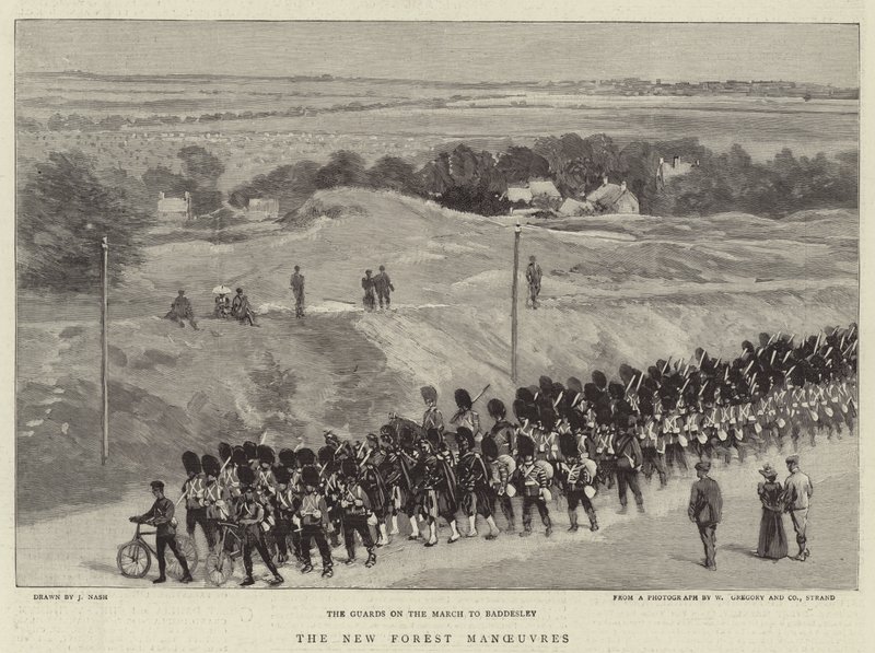 De Manoeuvres in het New Forest door Joseph Nash