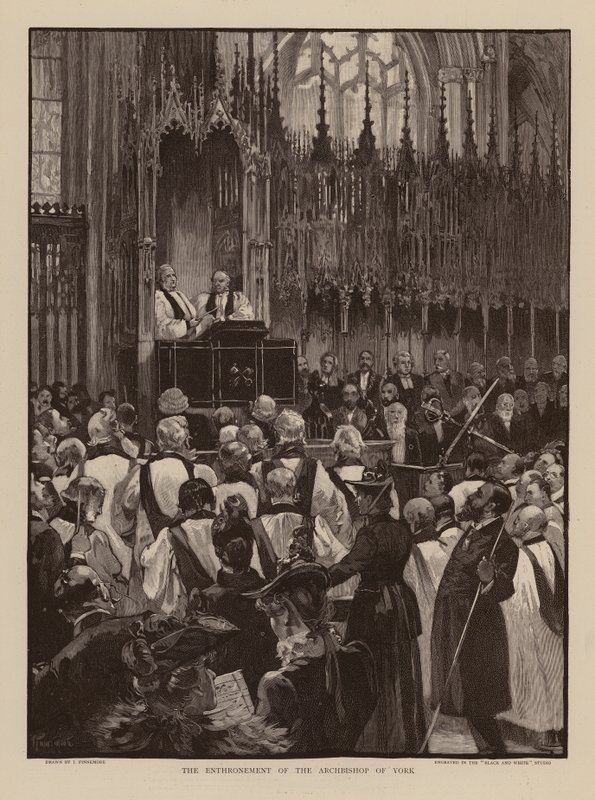 Inhuldiging van de Aartsbisschop van York door Joseph (after) Finnemore
