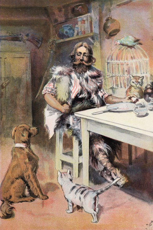 Robinson Crusoe: Ik ben als een koning door Joseph (after) Finnemore