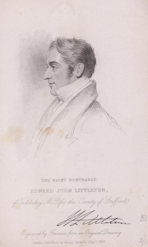 Edward Littleton door Joseph (after) Slater