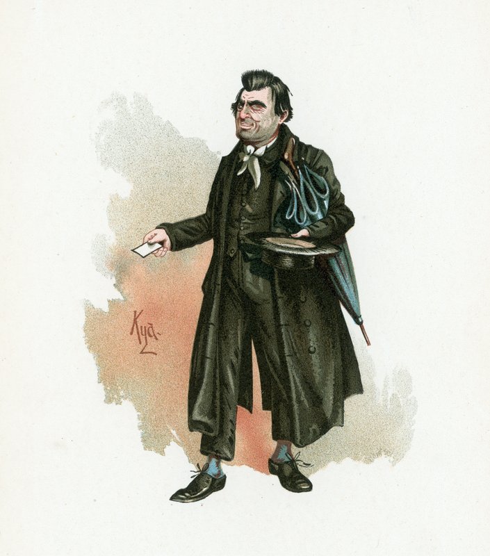Mr Whackford Squeers, illustratie uit 