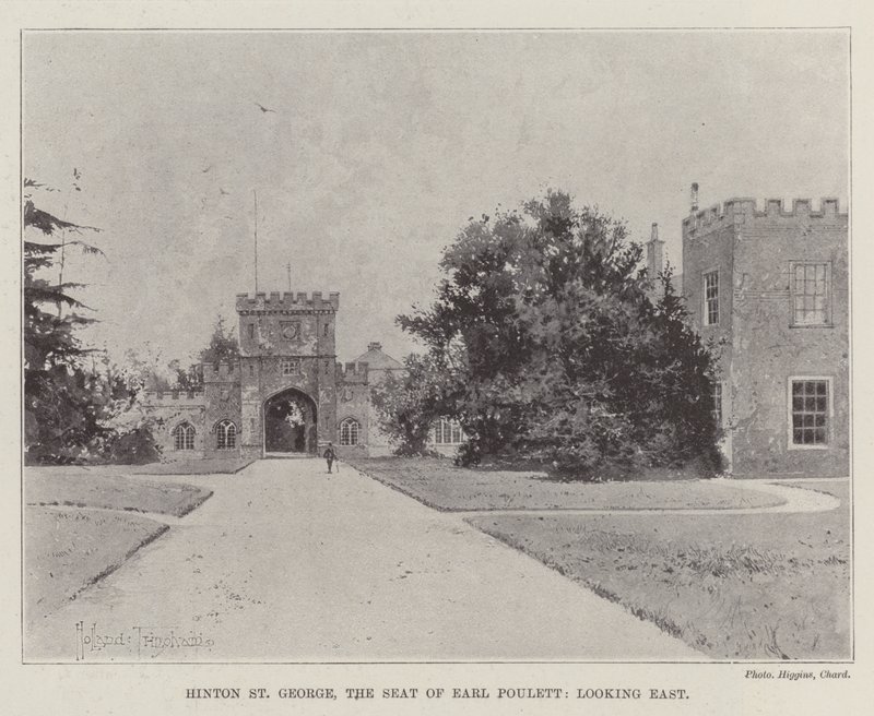 Hinton St George, het landgoed van Earl Poulett, kijkend naar het oosten door Joseph Holland Tringham