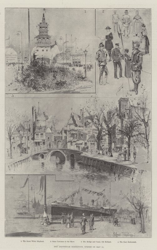 De tentoonstelling van Amsterdam, geopend op 11 mei door Joseph Holland Tringham