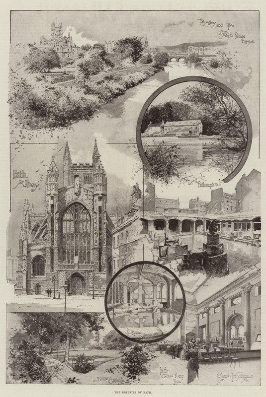 De schoonheden van Bath door Joseph Holland Tringham