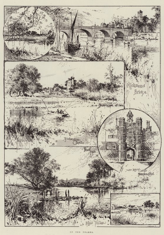 Op de Theems door Joseph Holland Tringham