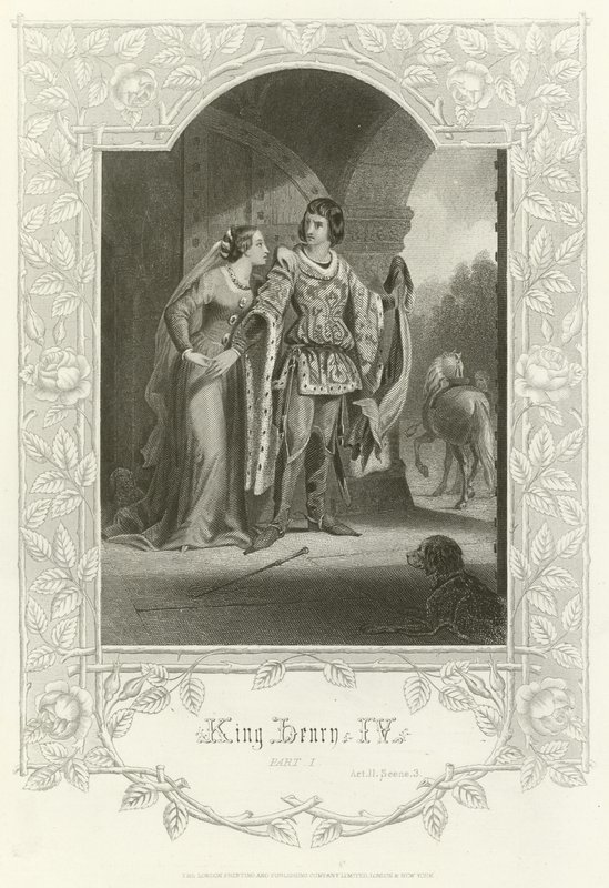 Koning Hendrik IV, Deel I, Act II, Scene III door Joseph Kenny Meadows