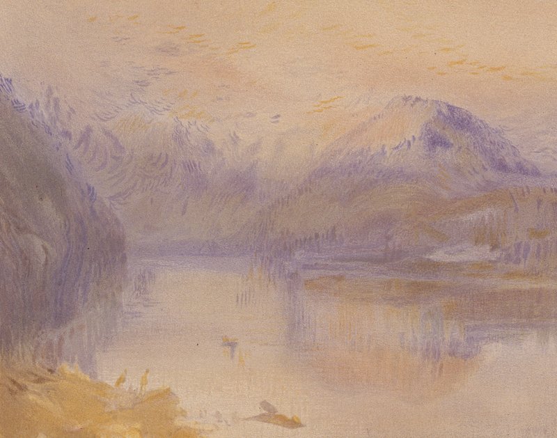Een meer door Joseph Mallord William (after) Turner