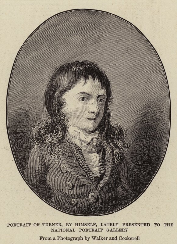 Portret van Turner, door hemzelf, onlangs geschonken aan de National Portrait Gallery door Joseph Mallord William Turner