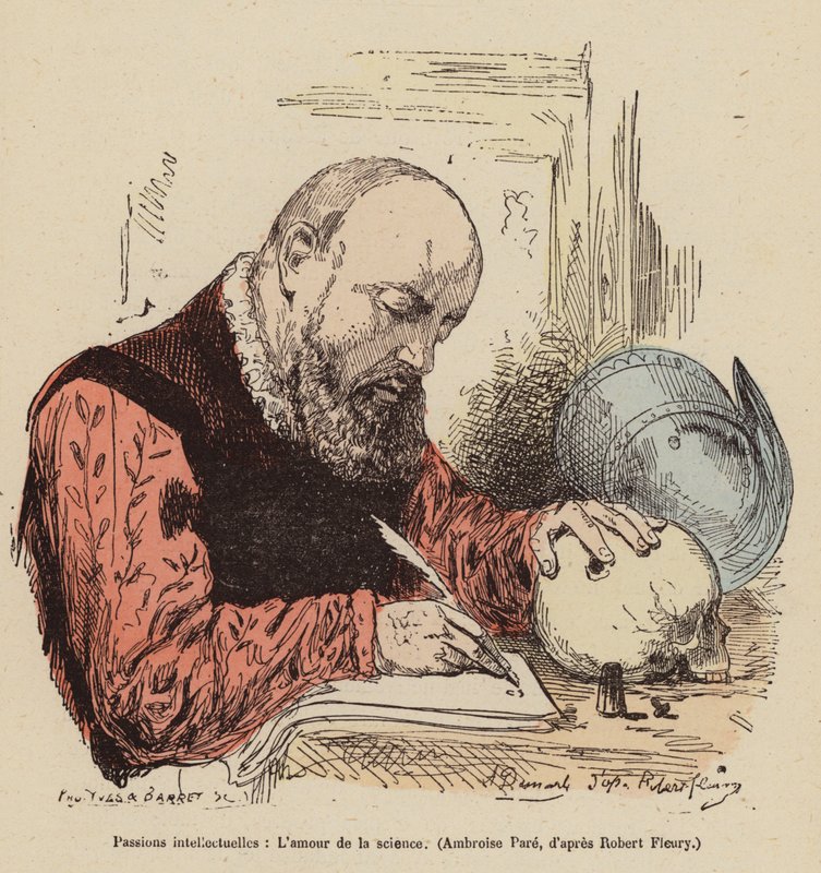 Liefde voor wetenschap door Joseph Nicolas (after) Robert-Fleury