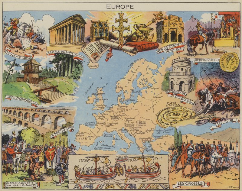 Europa door Joseph Porphyre Pinchon