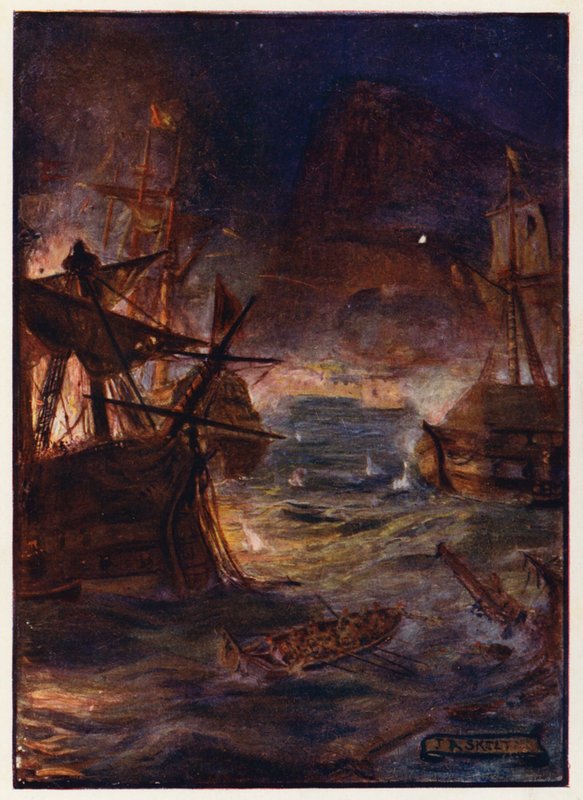 Grote Beleg van Gibraltar door Joseph Ratcliffe (after) Skelton