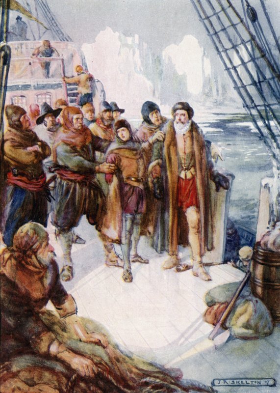 Deze wrede mannen wilden Hudson op de ijskoude wateren achterlaten door Joseph Ratcliffe Skelton