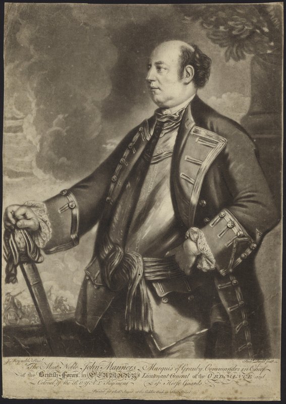 Portret van Luitenant-Generaal John Manners door Joshua Reynolds