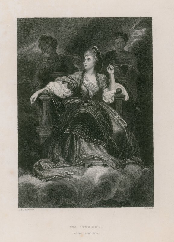 Mevrouw Siddons als de tragische muze door Joshua Reynolds