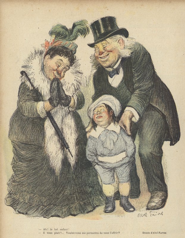 Illustratie voor Le Rire door Jules Abel Faivre