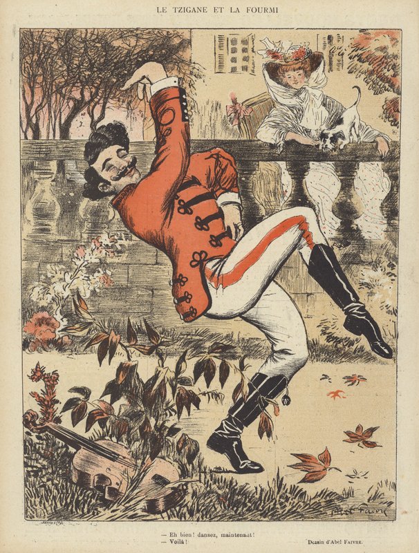 Illustratie voor Le Rire door Jules Abel Faivre