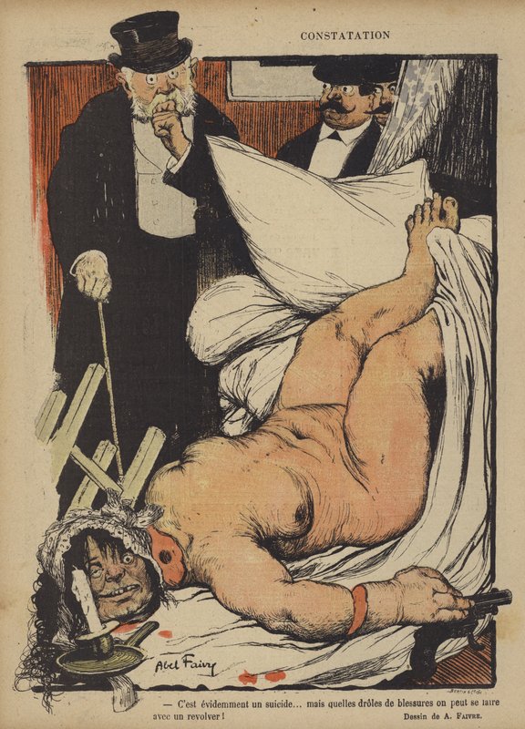 Illustratie voor Le Rire door Jules Abel Faivre