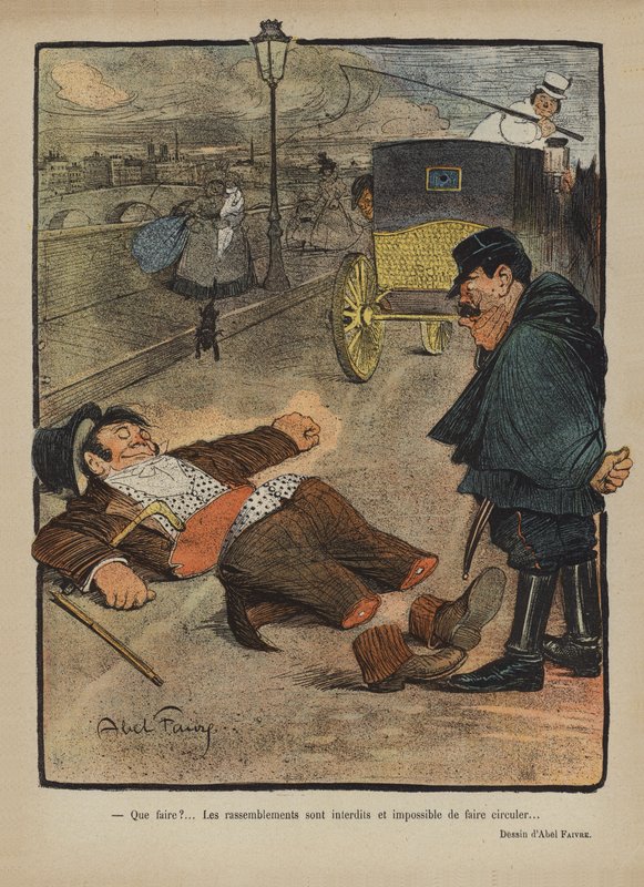Illustratie voor Le Rire door Jules Abel Faivre