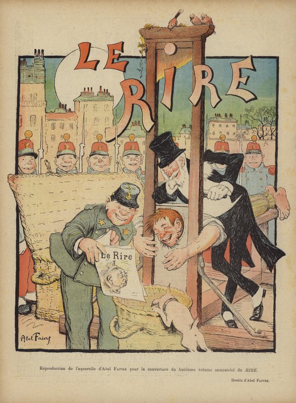 Illustratie voor Le Rire door Jules Abel Faivre