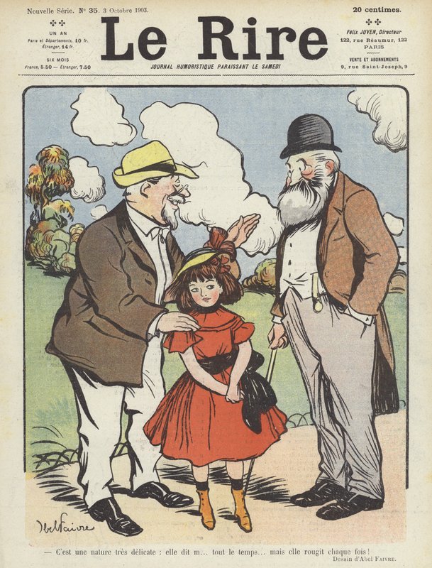Illustratie voor Le Rire door Jules Abel Faivre