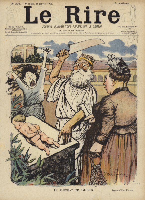 Illustratie voor Le Rire door Jules Abel Faivre