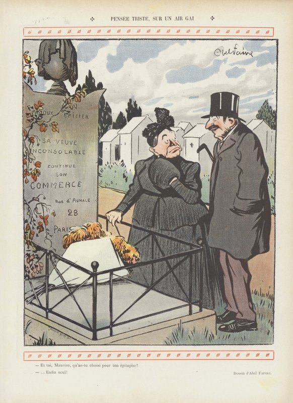 Illustratie voor Le Rire door Jules Abel Faivre
