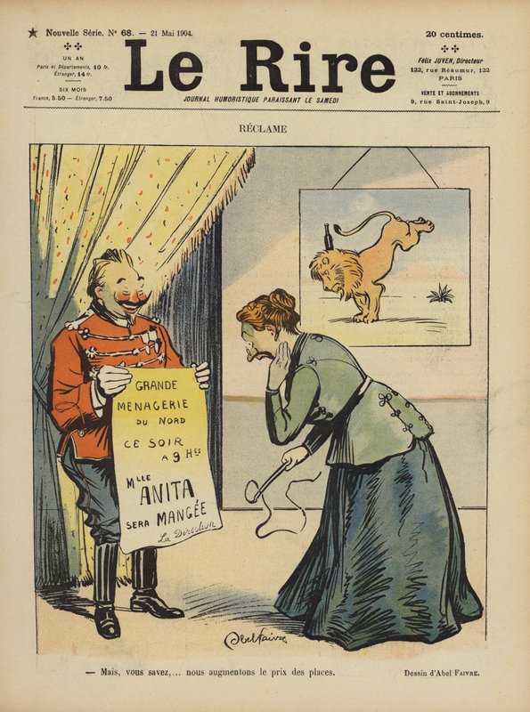 Illustratie voor Le Rire door Jules Abel Faivre