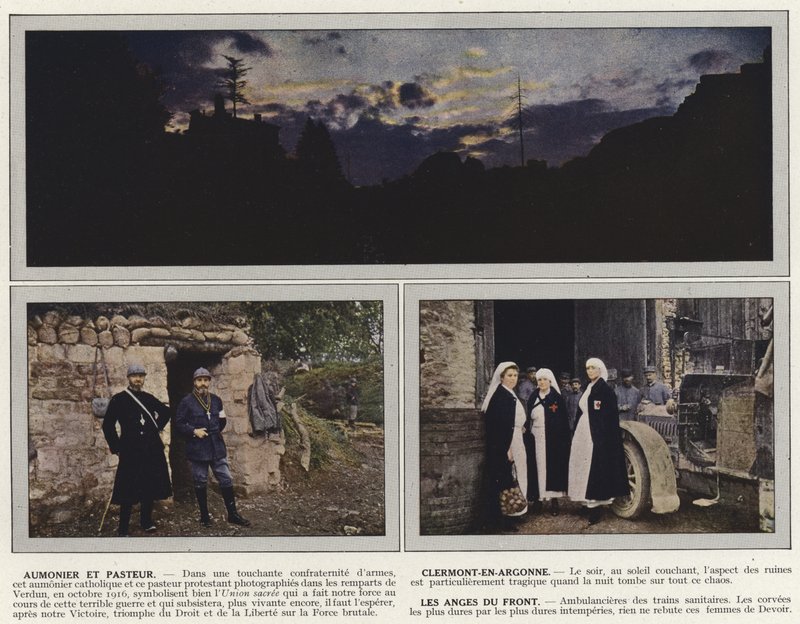 Aumonier en Pastoor, Clermont-En-Argonne, Les Anges du Front door Jules Gervais Courtellemont