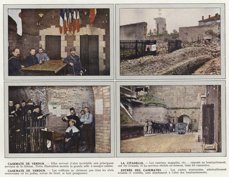 Casemate de Verdun, La Citadelle, Entree des Casemates door Jules Gervais-Courtellemont