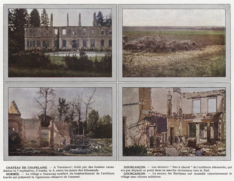 Chateau de Chapelaine, Gourgancon, Normee, Gourgancon door Jules Gervais Courtellemont