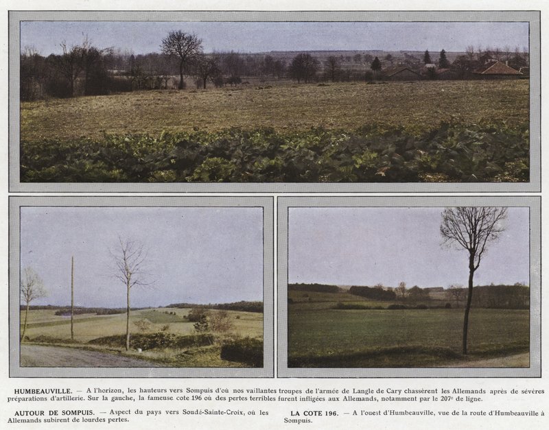 Humbeauville, Rondom Sompuis, De Heuvel 196 door Jules Gervais Courtellemont