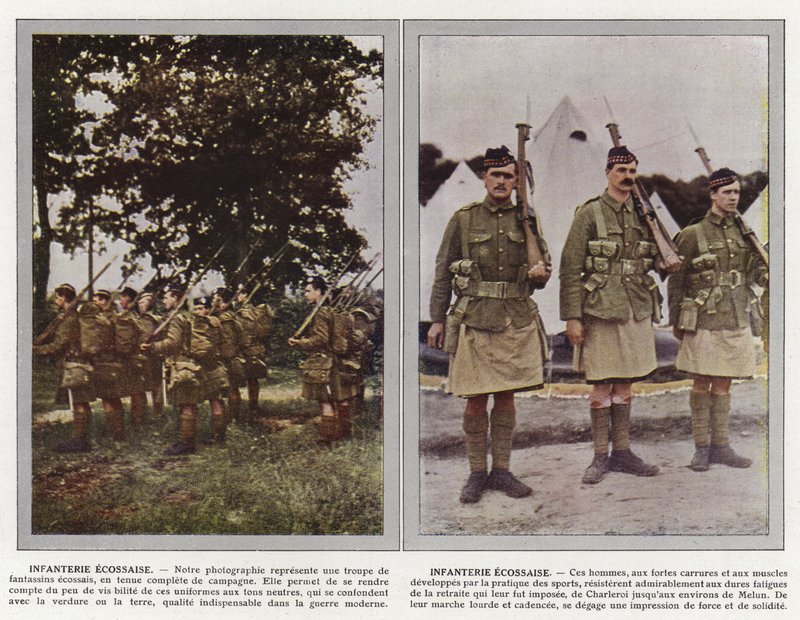 Schotse infanterie, Schotse infanterie door Jules Gervais Courtellemont