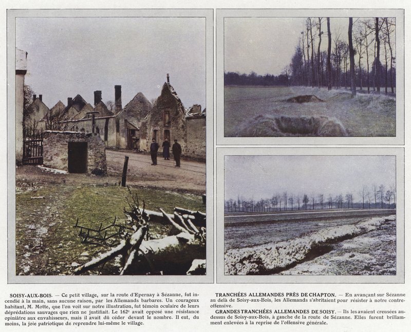 Soisy-aux-Bois, Duitse Loopgraven bij Chapton, Grote Duitse Loopgraven van Soisy door Jules Gervais Courtellemont