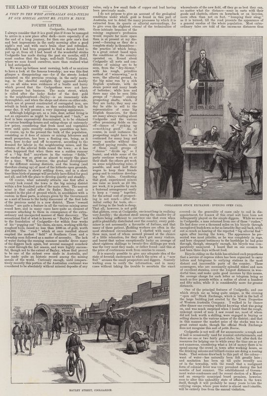 Het land van de gouden klomp, een bezoek aan de West-Australische goudvelden door Julius Mandes Price