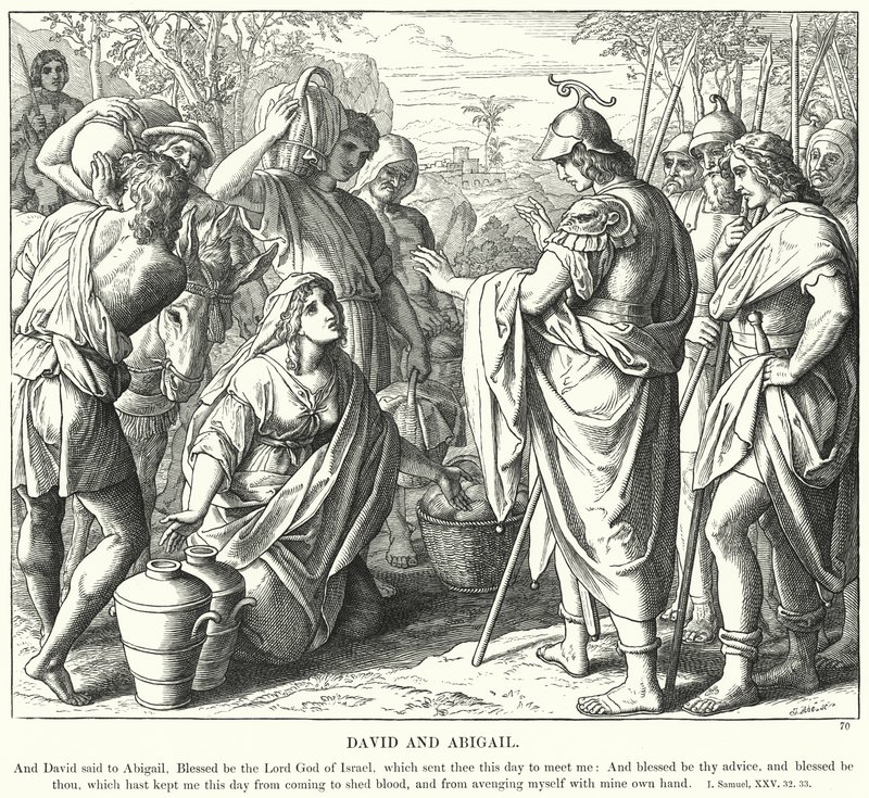 David en Abigail door Julius (after) Schnorr von Carolsfeld