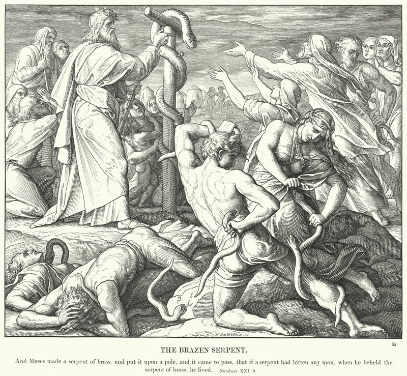 De Koperen Slang door Julius (after) Schnorr von Carolsfeld