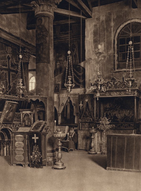 Bethlehem, ingang van de Grot van de Geboorte door Karl Grober