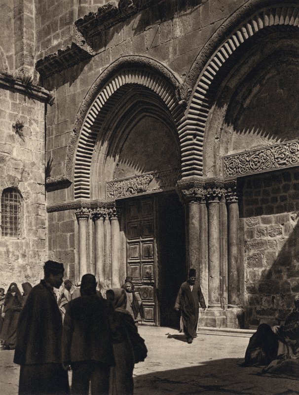 Jeruzalem, Kerk van het Heilig Graf, Portaal door Karl Grober