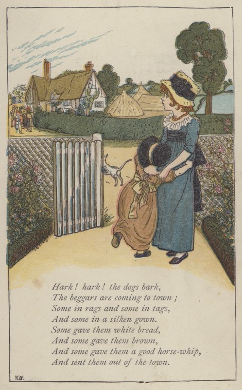 Hoor! hoor! de honden blaffen door Kate (after) Greenaway