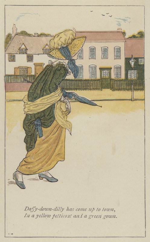 Daffy-down-dilly is naar de stad gekomen door Kate Greenaway