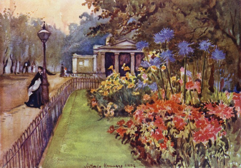 Herfstbedden, Hyde Park door Lady Victoria Marjorie Harriet Manners