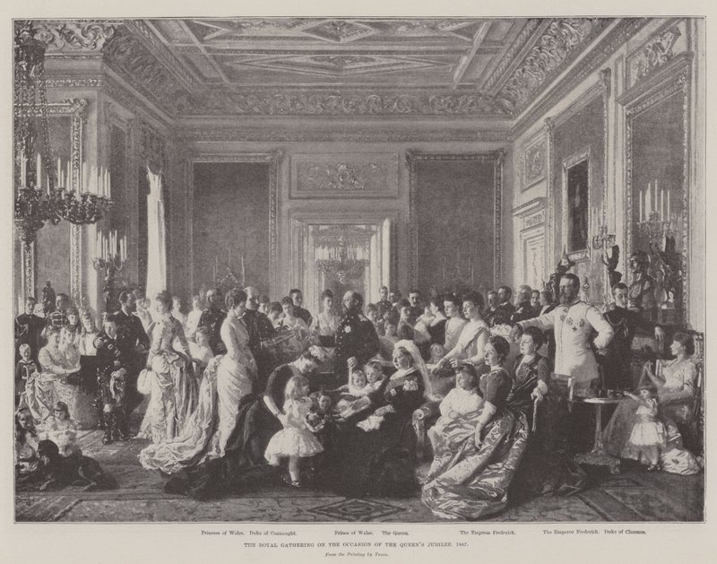 De Koninklijke Bijeenkomst ter Gelegenheid van het Jubileum van de Koningin, 1887 door Laurits Regner Tuxen