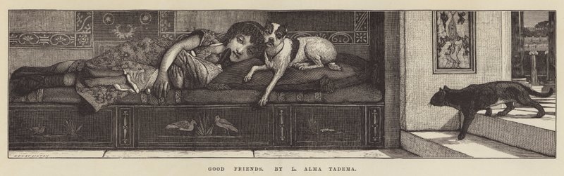 Goede Vrienden door Lawrence Alma-Tadema