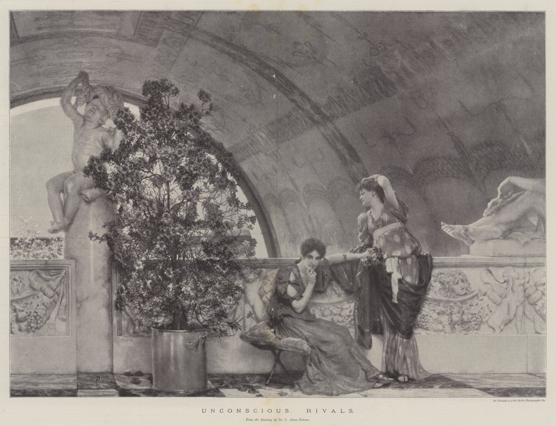 Onbewuste Rivalen door Lawrence Alma Tadema