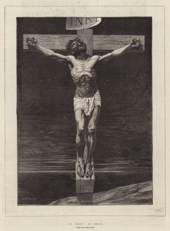 Le Christ, van de Paris Salon door Leon Joseph Florentin Bonnat